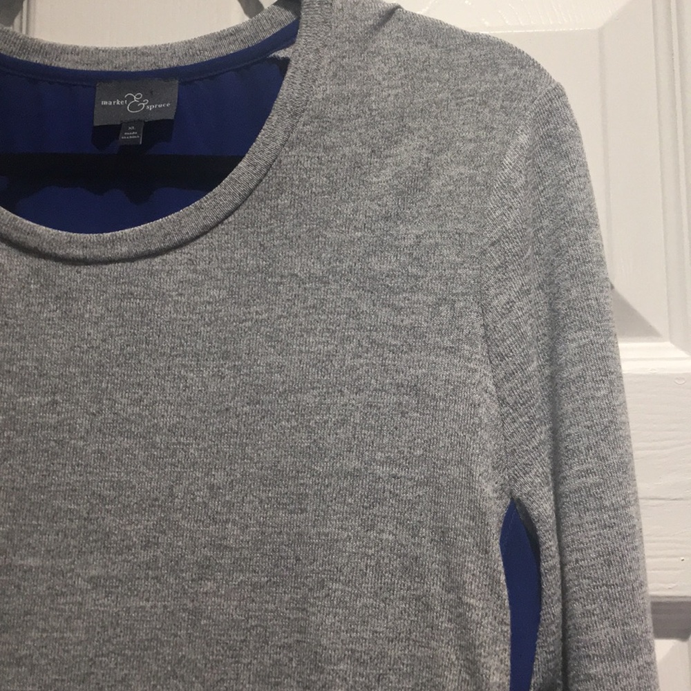 Long Sleeve Lightweight Sweater with Sheer back